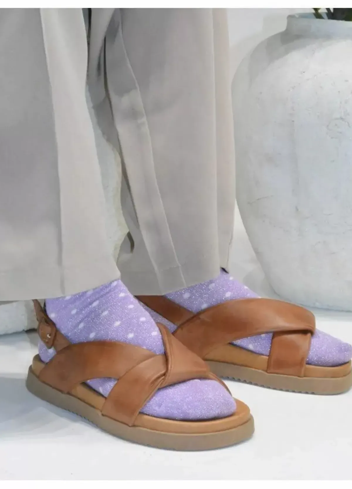 Danefæ Sandalen>Shoedesign Cph Twinkle Brandy