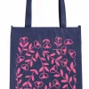 Danefæ Taschen>Shopping Net (Large) Navy Fleurie
