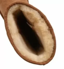 Danefæ Winter-Bademäntel>Short Sheepskin Boots Chestnut