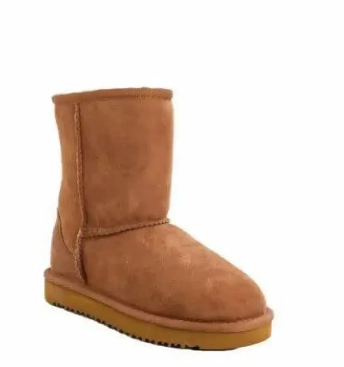 Danefæ Winter-Bademäntel>Short Sheepskin Boots Chestnut