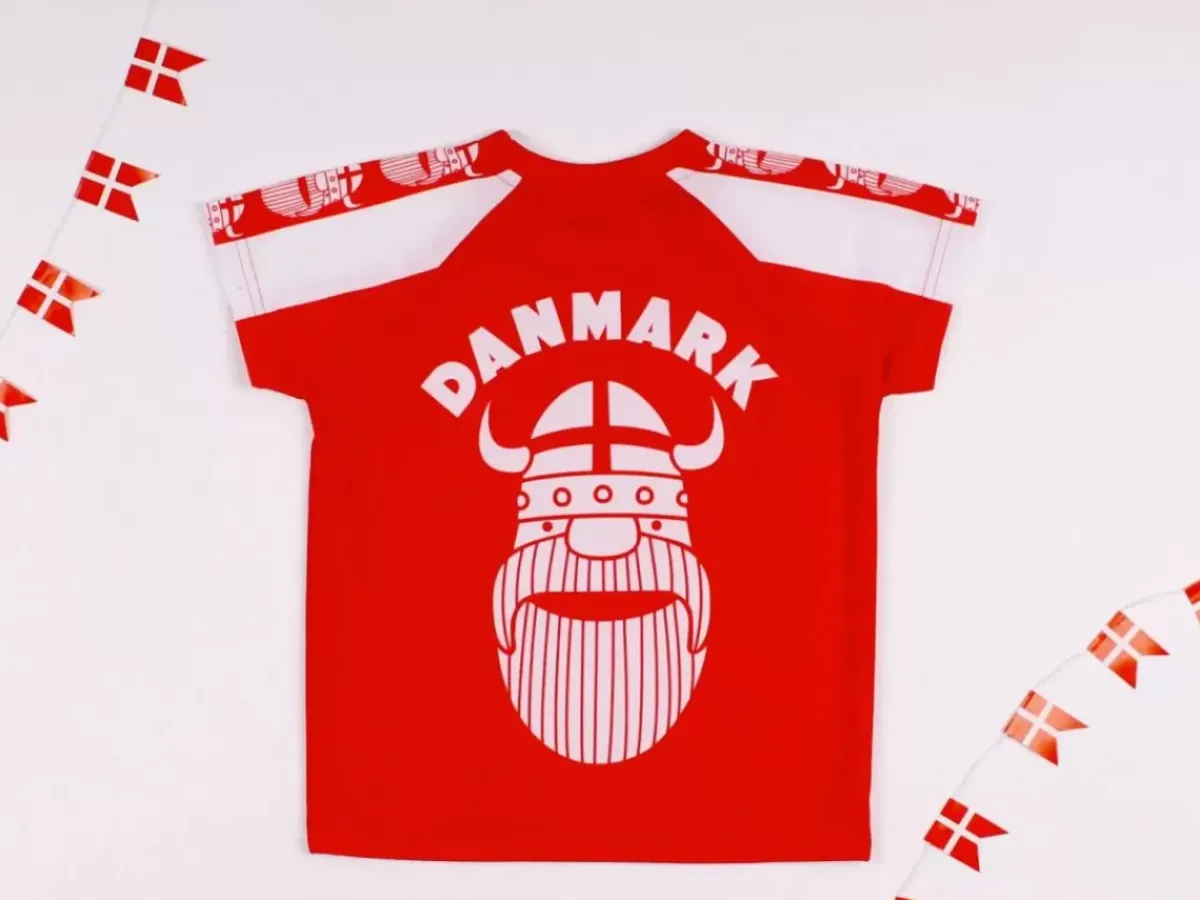 Danefæ T-Shirts>Superfan X Red/White