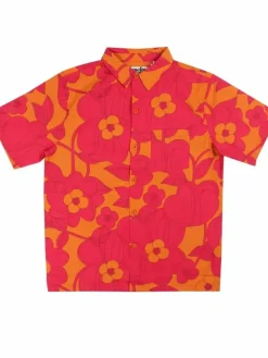 Danefæ Hemden>Tikifar Shirt Honey/Dk Fuchsia Bloom Boom