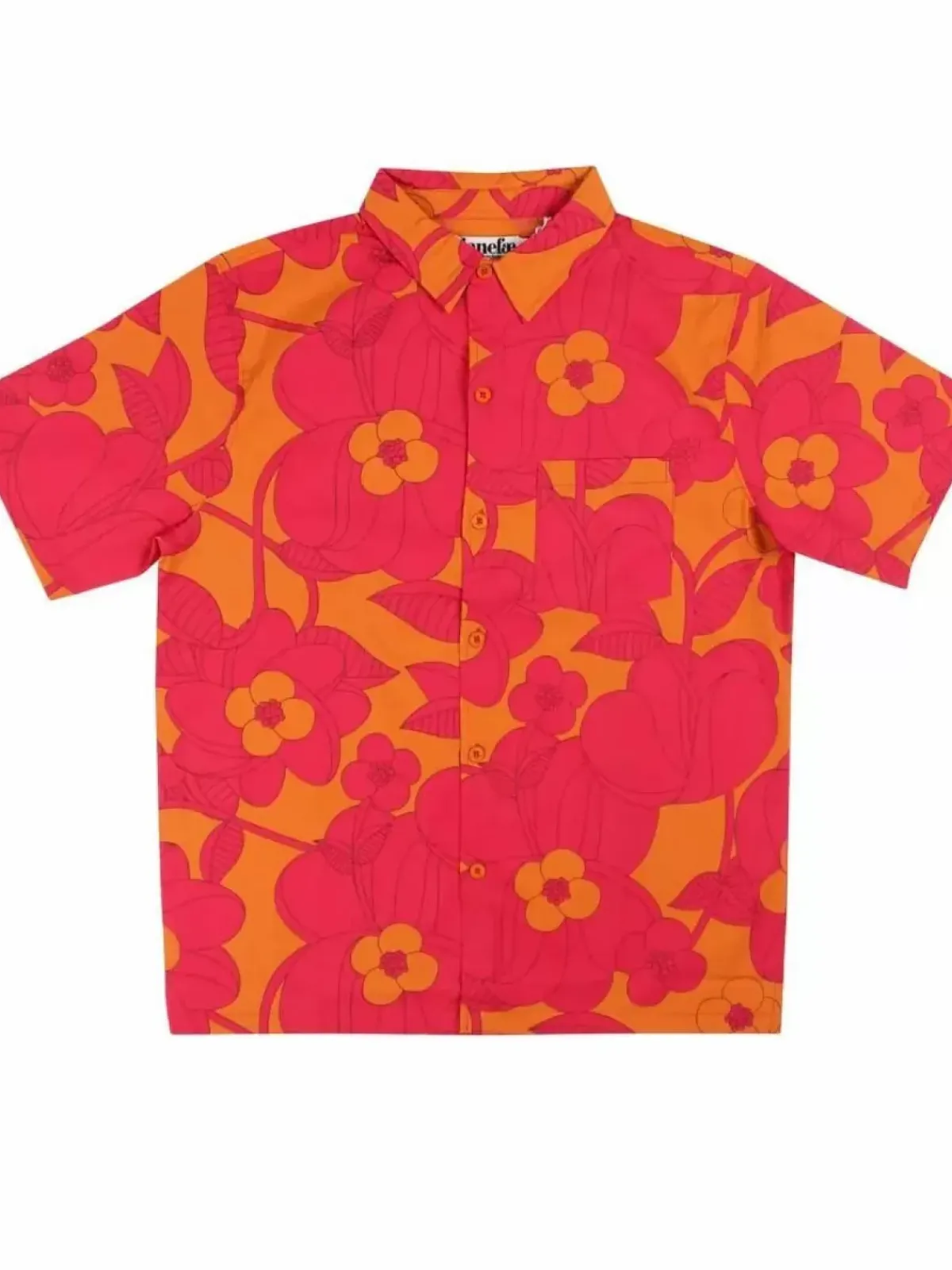Danefæ Hemden>Tikifar Shirt Honey/Dk Fuchsia Bloom Boom