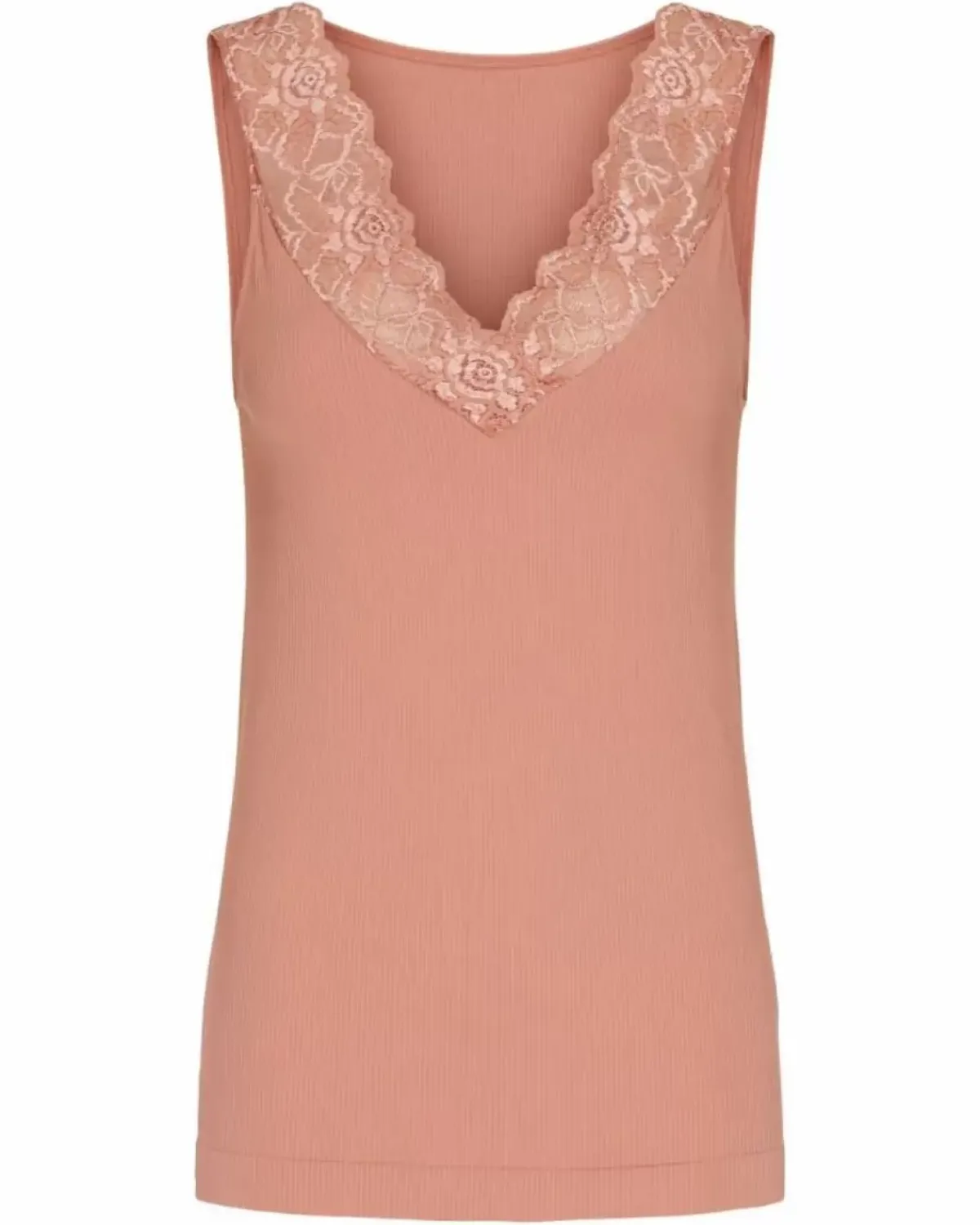 Danefæ Tops>Tim&Simonsen Belen V-Lace Top Peach
