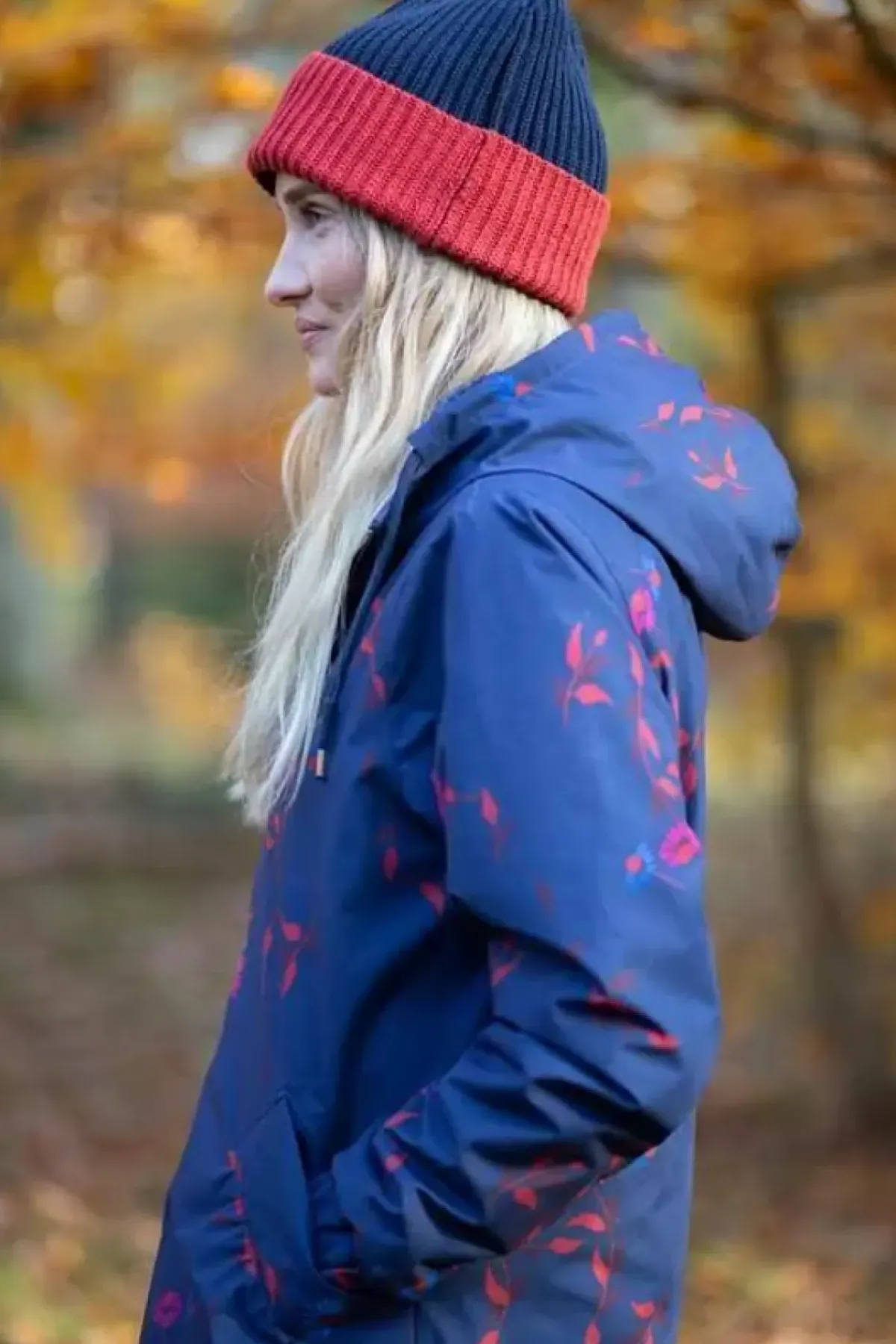 Danefæ Mützen/Hute>Vera Beanie Dk Navy/Dk Rust
