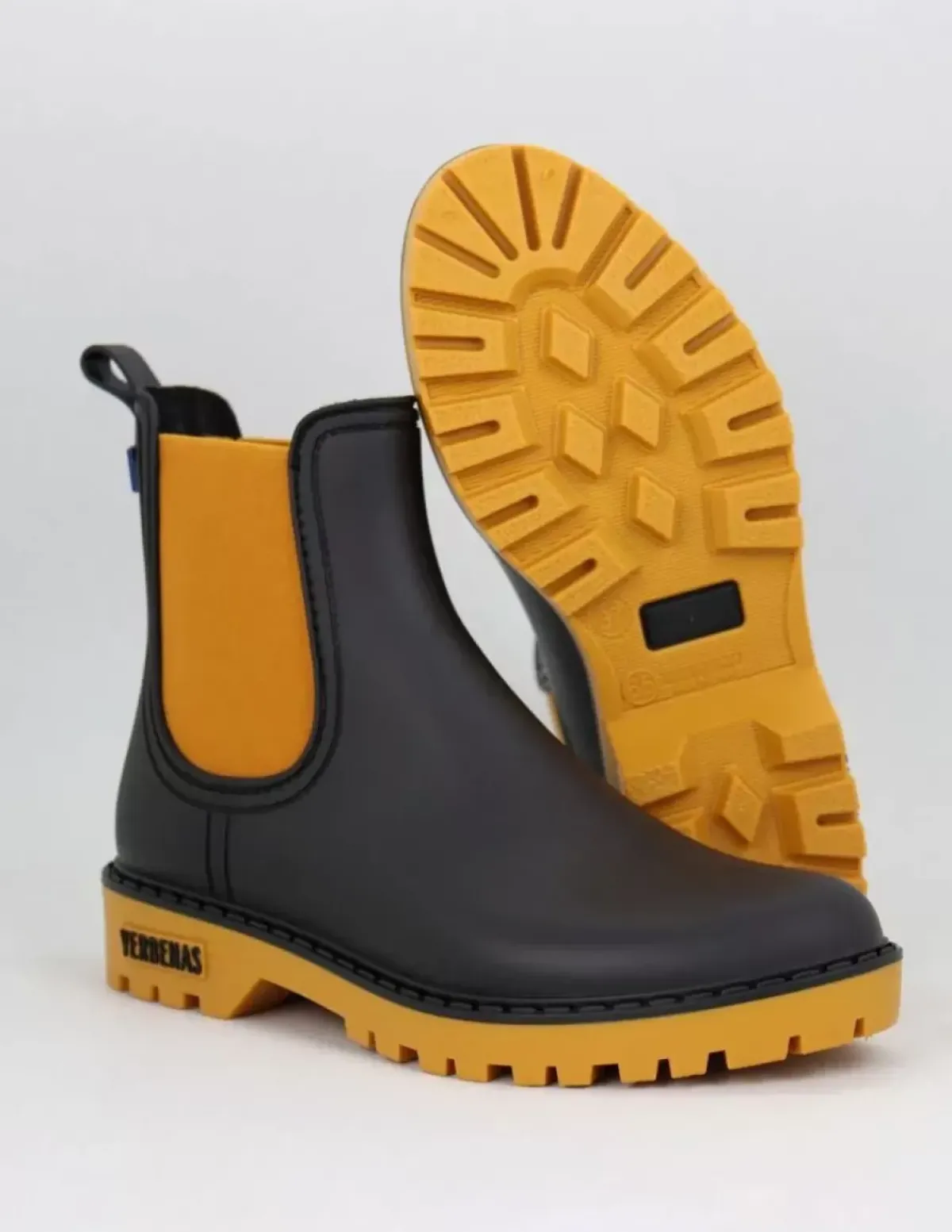 Danefæ Gummistiefel>Verbenas Gaudi Mate Negro/Ocre