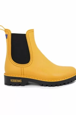 Danefæ Gummistiefel>Verbenas Gaudi Mate Ocre/Negro