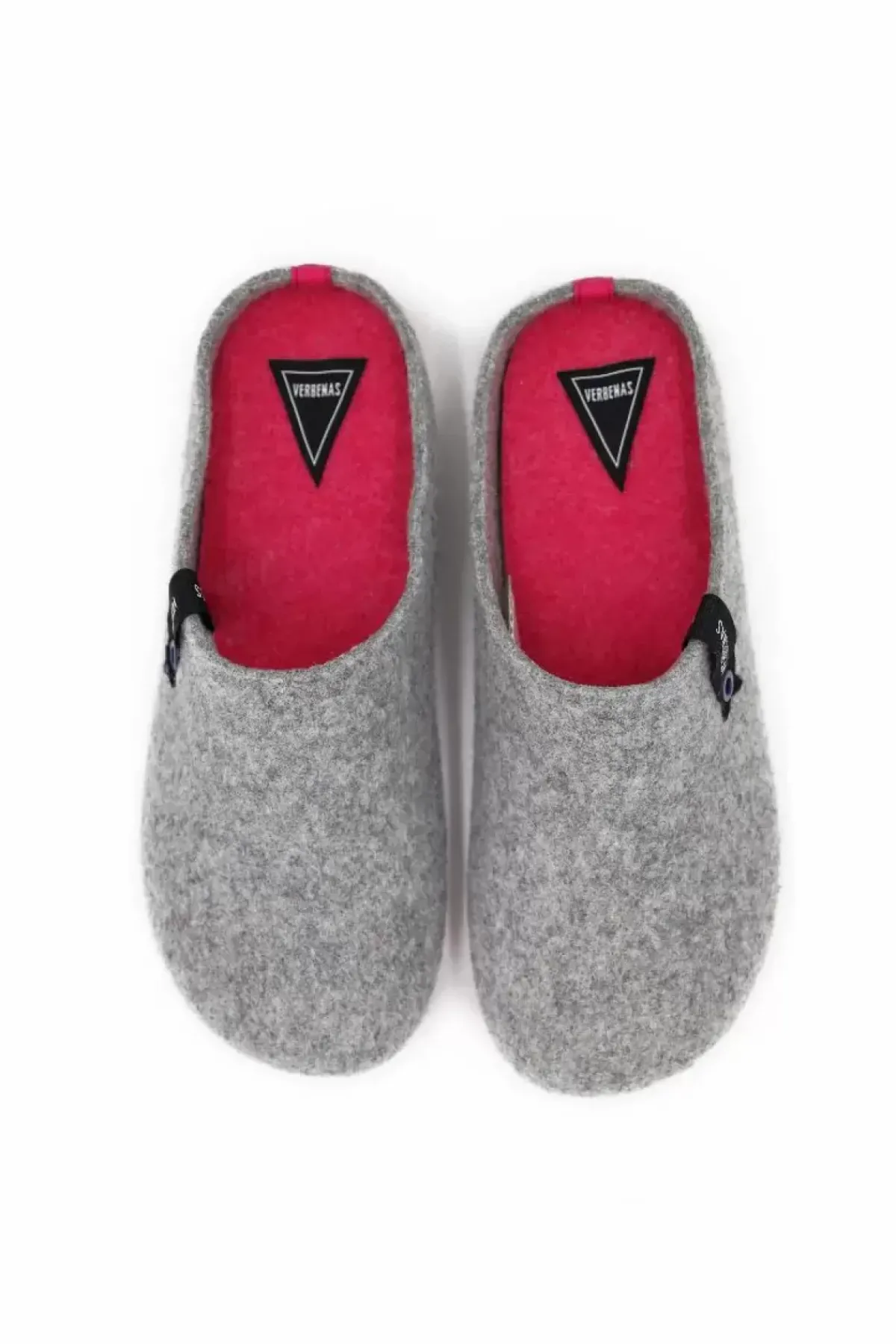 Danefæ Hausschuhe>Verbenas York Fieltro Pet Combi Gris/Fucsia