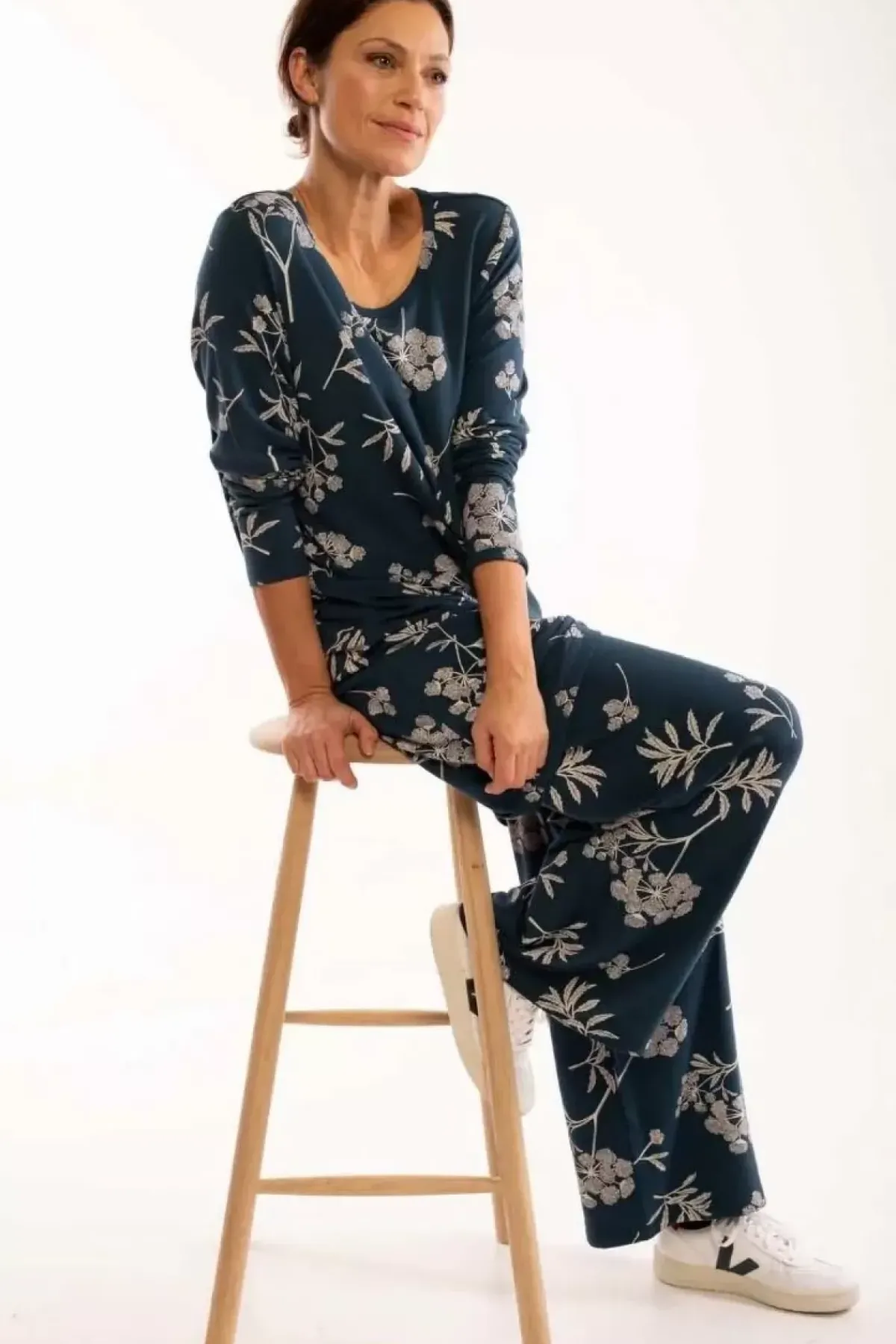 Danefæ Tunicas>Veronica Tunic Dusty Navy Hemlock