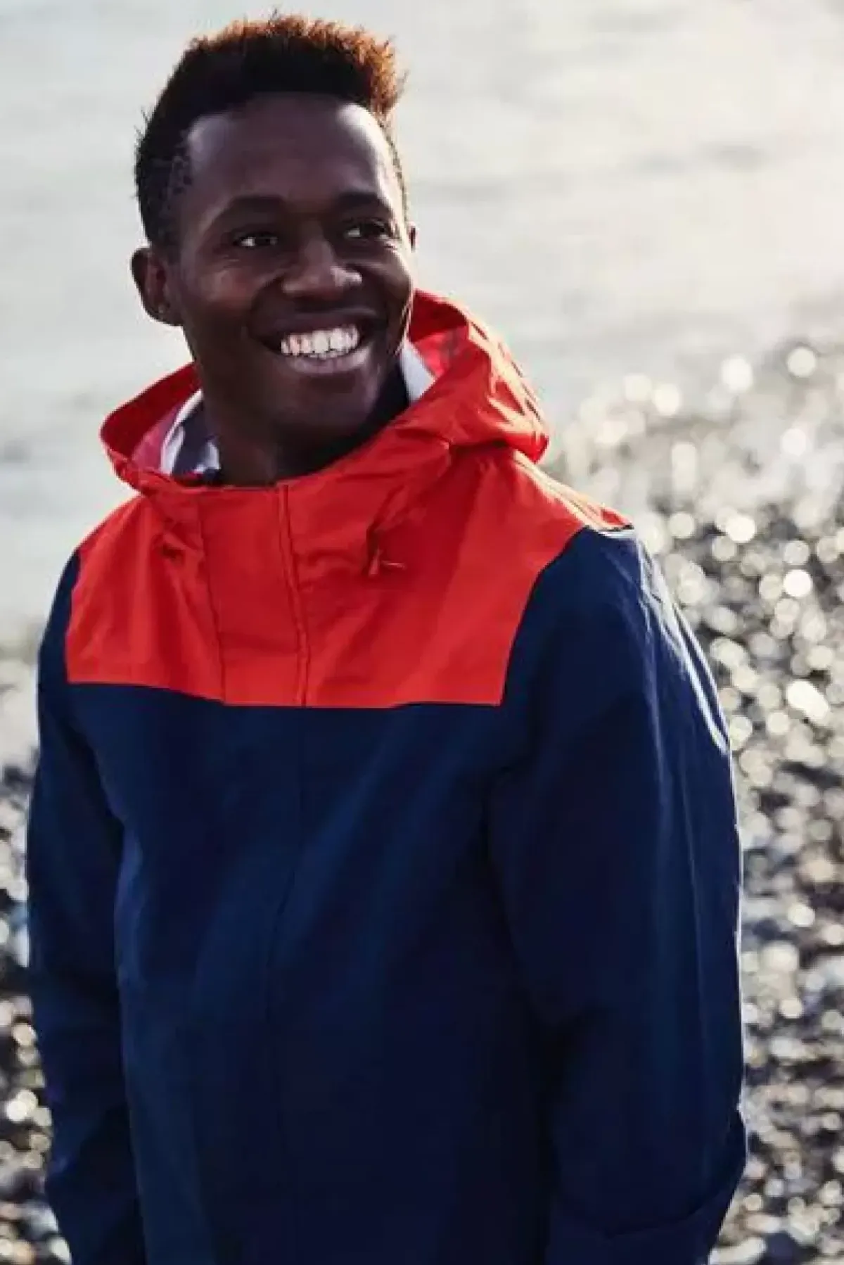 Danefæ Regenjacken>Viksoe Rain Navy/Lovely Orange