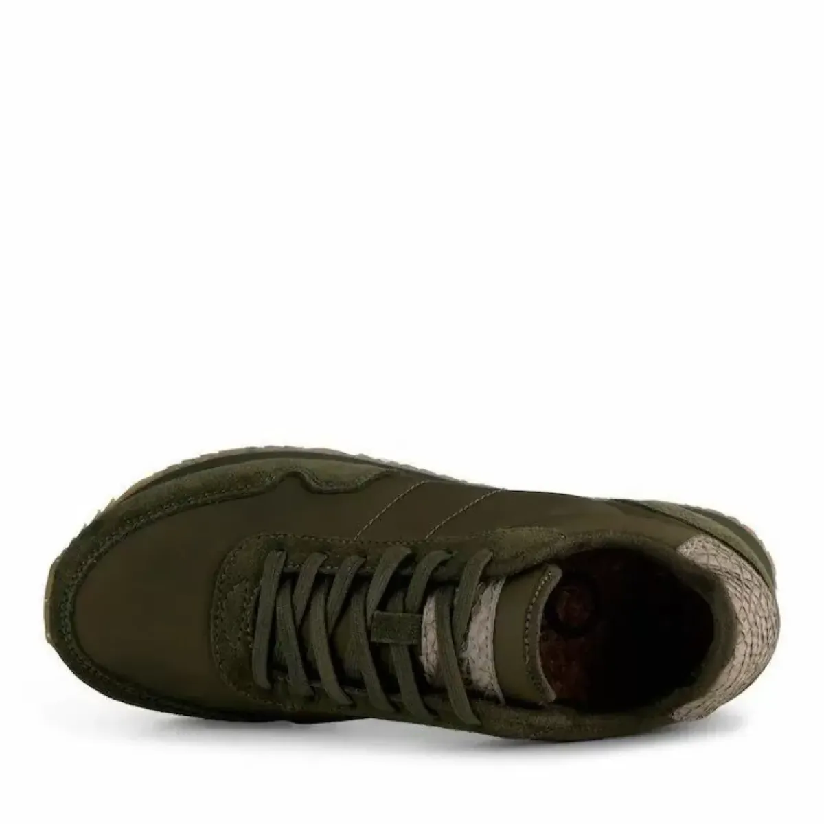 Danefæ Sneakers>Woden Nora Iii Leather Dark Olive
