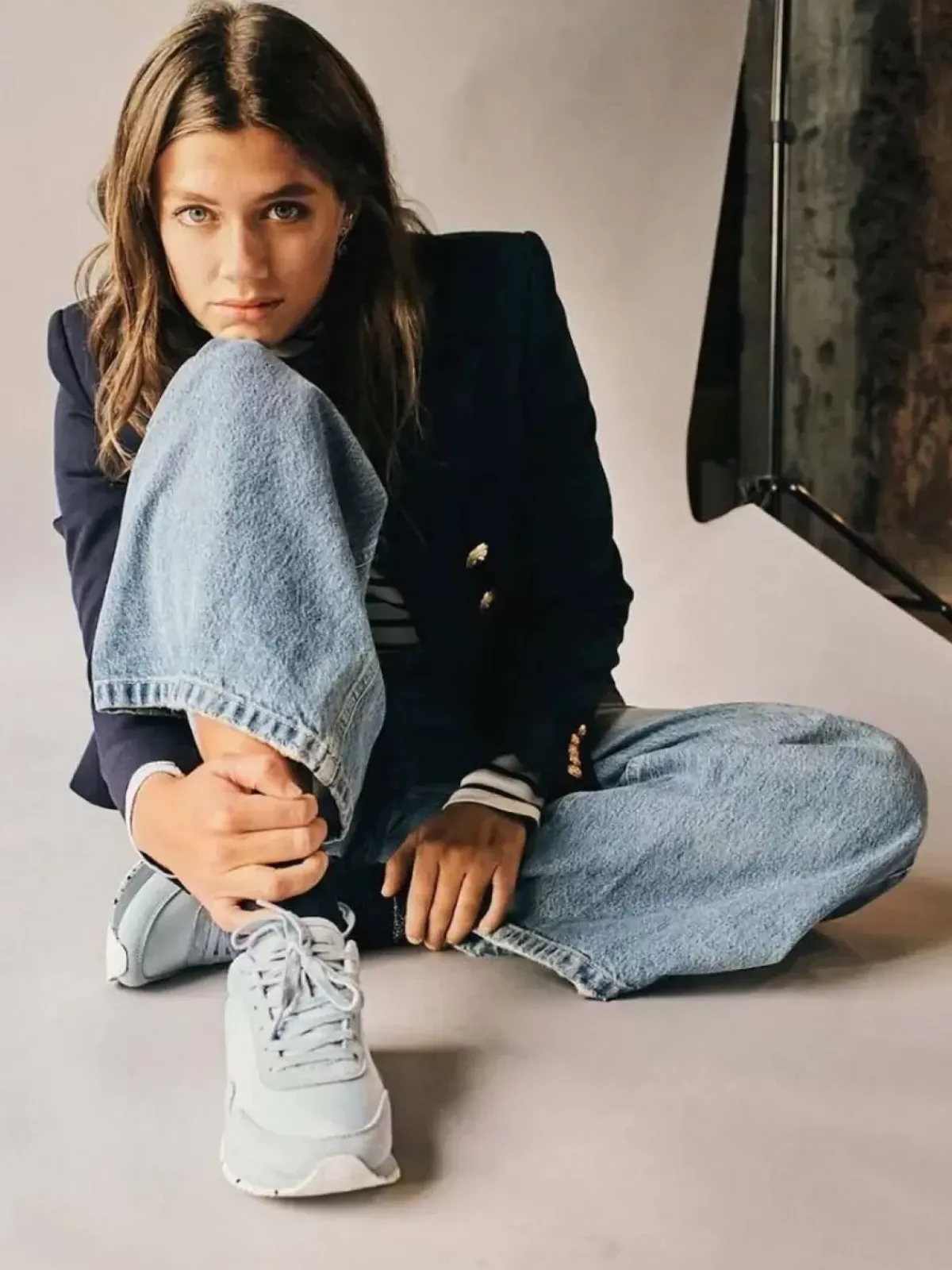 Danefæ Sneakers>Woden Nora Iii Leather Ice Blue