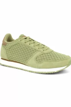 Danefæ Sneakers>Woden Ydun Suede Mesh Ii Dusty Olive