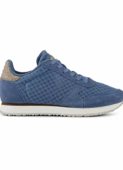 Danefæ Sneakers>Woden Ydun Suede Mesh Ii Vintage Blue
