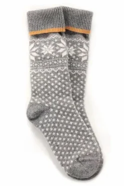 Danefæ Socken Und Strümpfe>Woolwear Uldsokker - Lambswool Lysegra/Okker Nr.47